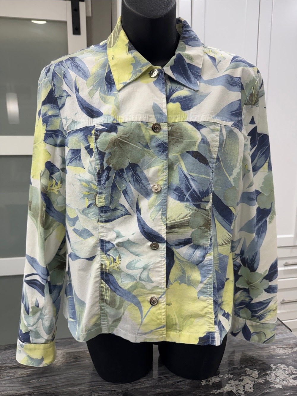 🌼 Proportion Petite Weekend Floral Button-Up Jacket | Size 12 | Made in Canada